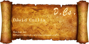 Dávid Csilla névjegykártya